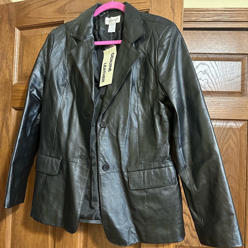 Genuine Leather Black Women's Jacket